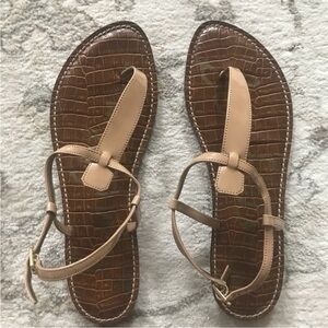 Sam Edelman Gigi Sandal Almond/Tan Size 9 Gently Used